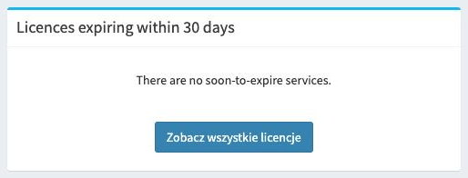 Expiring licences